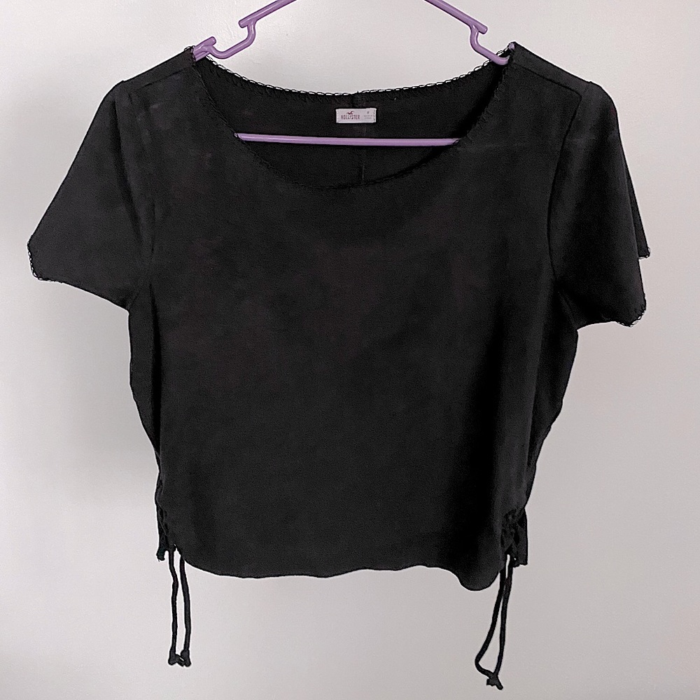 Suede Cropped Top